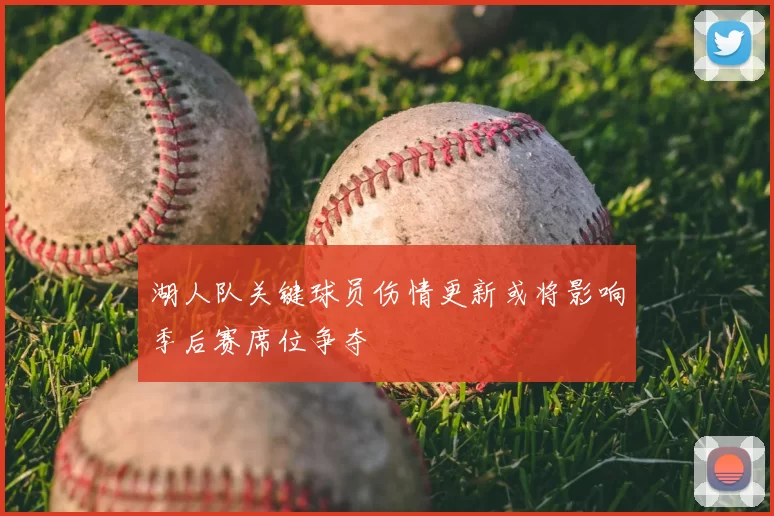 湖人队关键球员伤情更新或将影响季后赛席位争夺