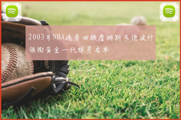 2003年NBA选秀回顾詹姆斯韦德波什领衔黄金一代球员名单